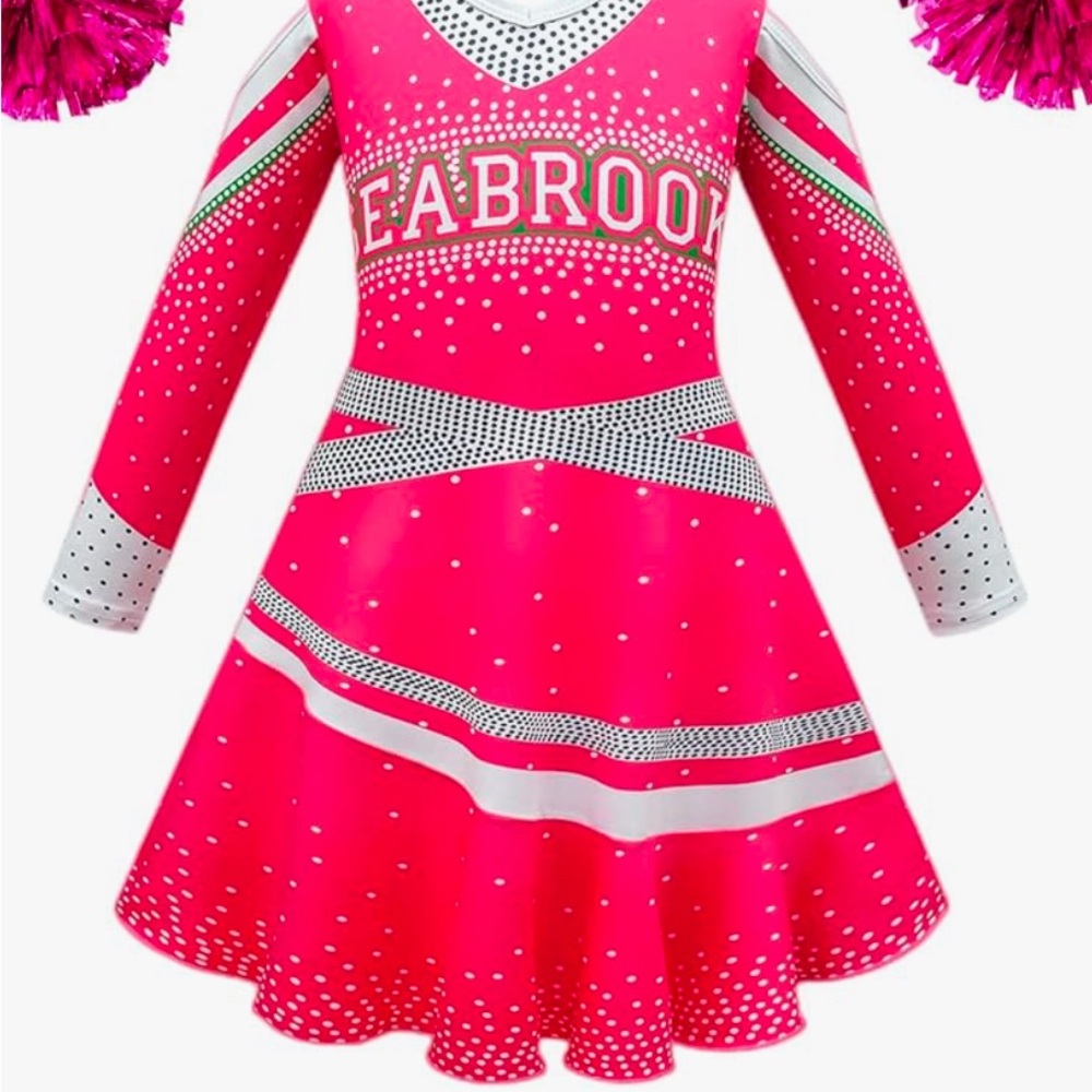Pink Kids Cheerleader Costume